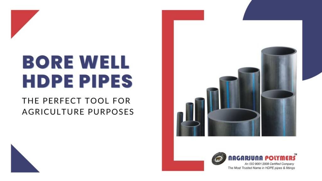Black Color Bore Well HDPE Pipes by Nagarjuna Polymers